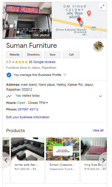 google my business setup services